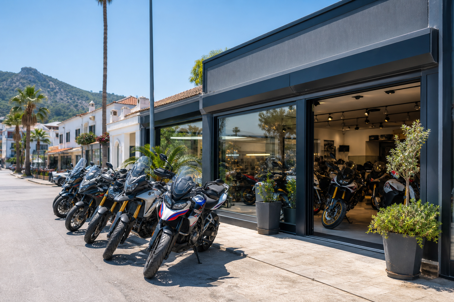 Marmaris Moto mağaza dış cephe